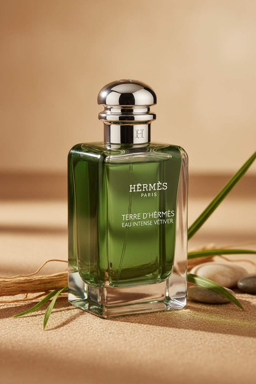 Terre d'Hermès Eau Intense Vétiver 100 ml | Perfume Masculino Fresco y Terroso